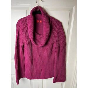 Vintage Esprit Sweater Women's Pink Large Cowl Neck Long Sleeve Outdoor Pullover